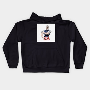 Uncle Sam Rolling Up His Sleeves! Kids Hoodie